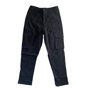 Men’s Black Cargo Pants – Size M